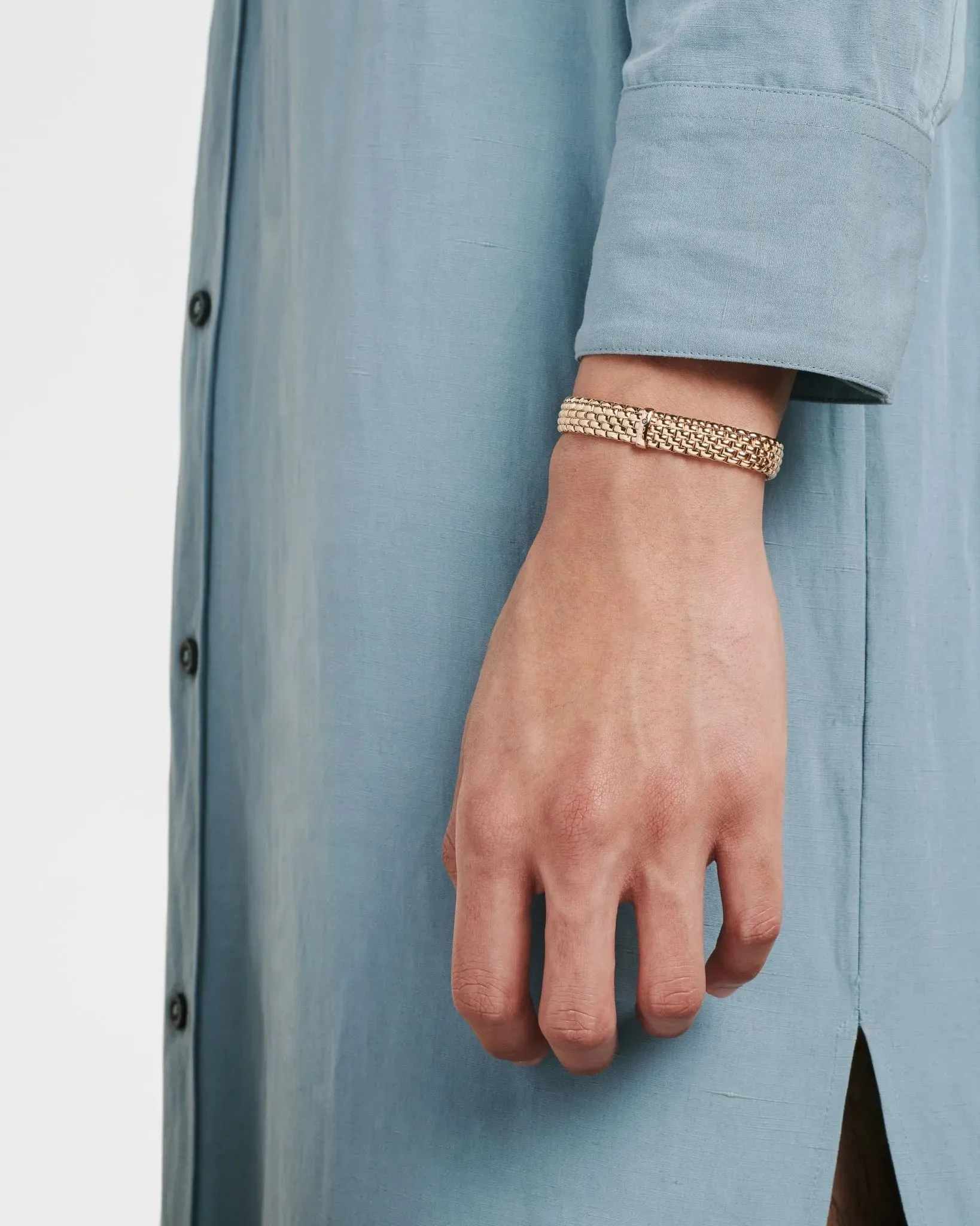 Panorama Collection Flex'it bracelet with a black diamond by Fope