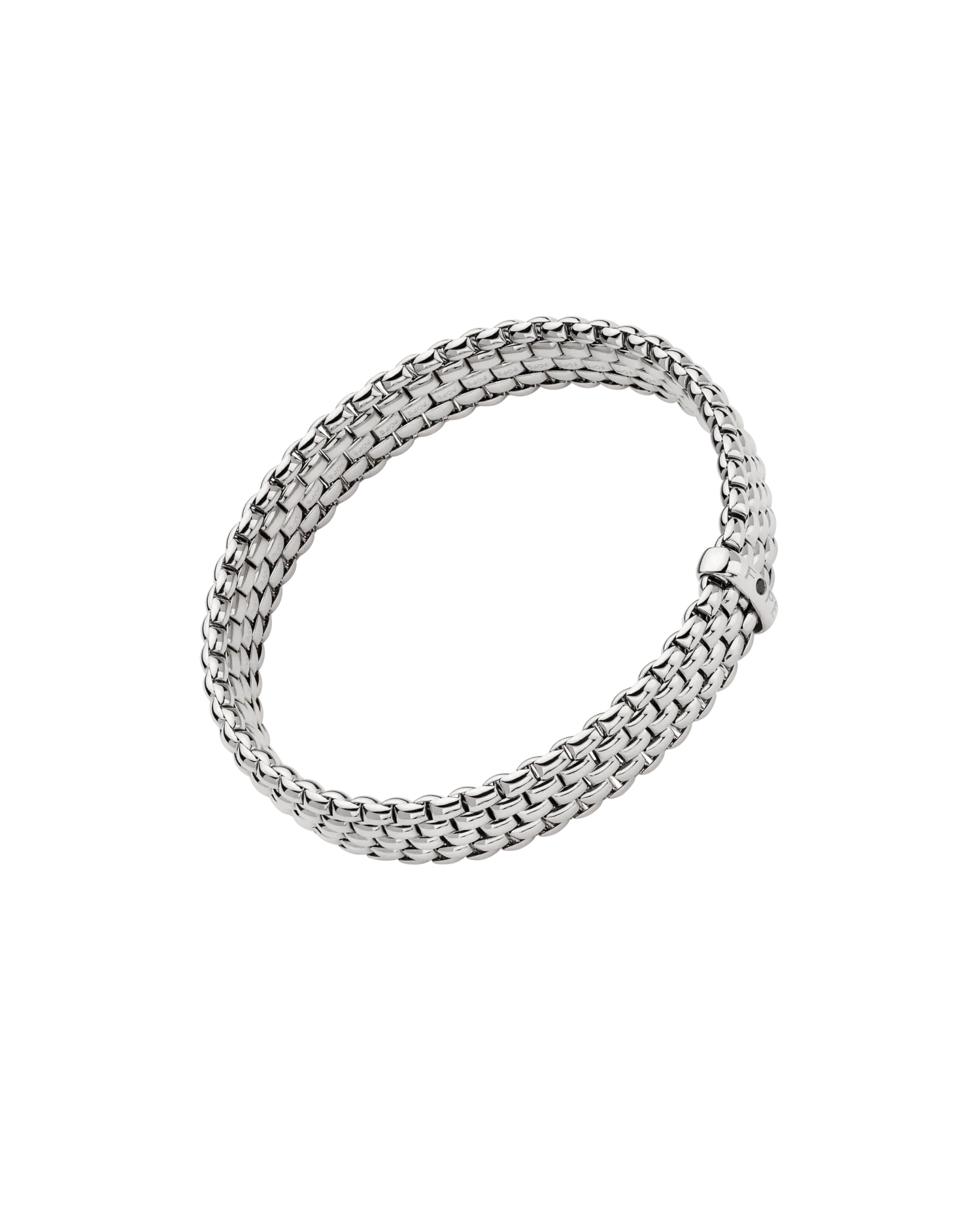 Panorama Collection Flex'it bracelet with a black diamond by Fope