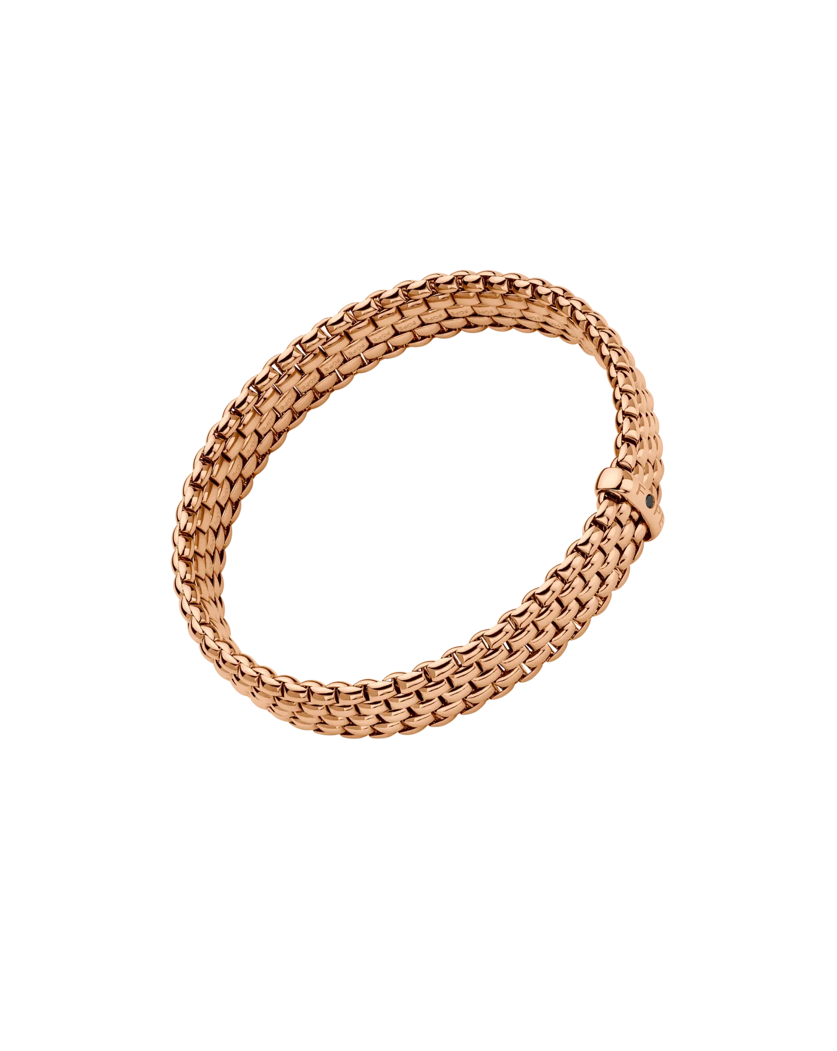 Panorama Collection Flex'it bracelet with a black diamond by Fope