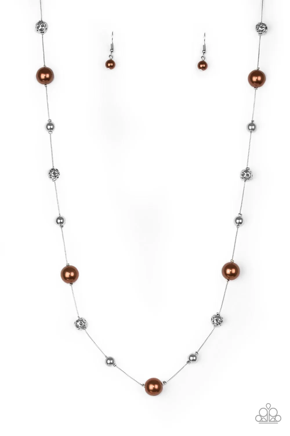 Paparazzi Eloquently Eloquent Necklace Brown