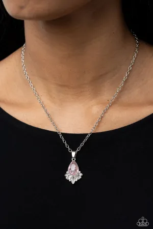Paparazzi Fancy Fringe - Pink Necklace