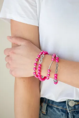 Paparazzi - Limitless Luxury - Pink Bracelet