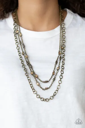 Paparazzi Metro Mixer Necklace Brass