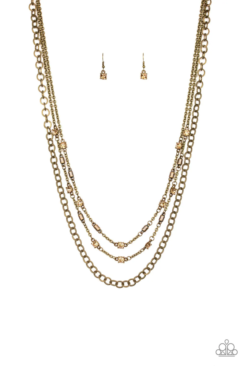 Paparazzi Metro Mixer Necklace Brass