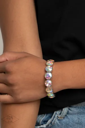 Paparazzi Number One Knockout - Multi Iridescent Bracelet