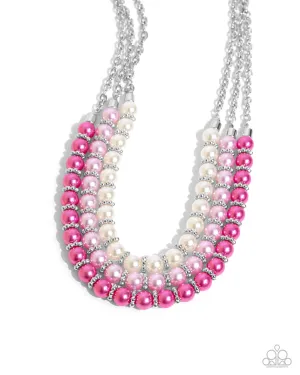 Paparazzi Promising Promenade - Pink Necklace