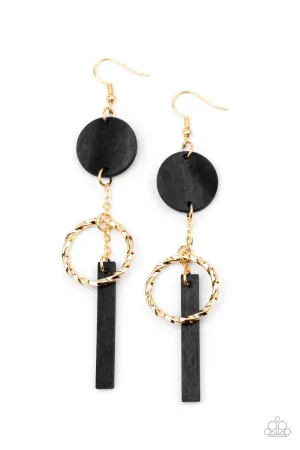 Paparazzi Raw Refinement - Wooden Earrings