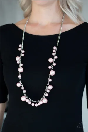 Paparazzi Theres Always Room At The Top - Pink Pearl Necklace