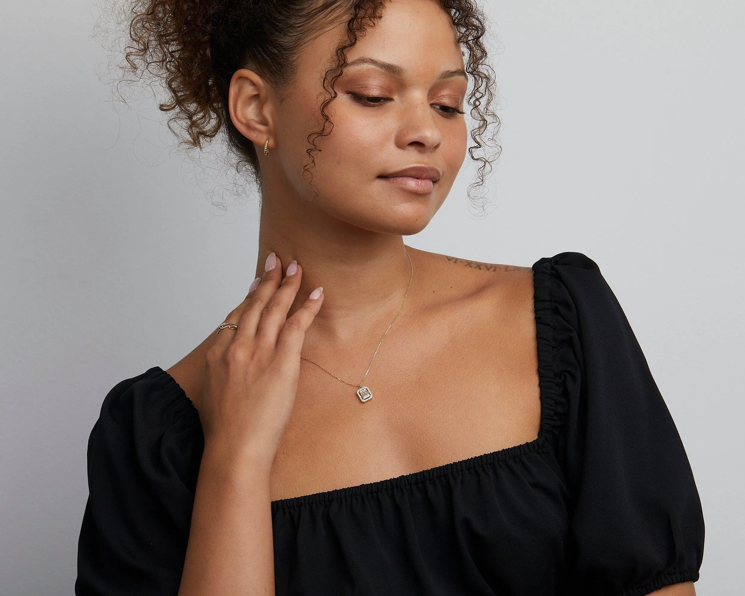 Pave Necklace - 18K Gold Vermeil