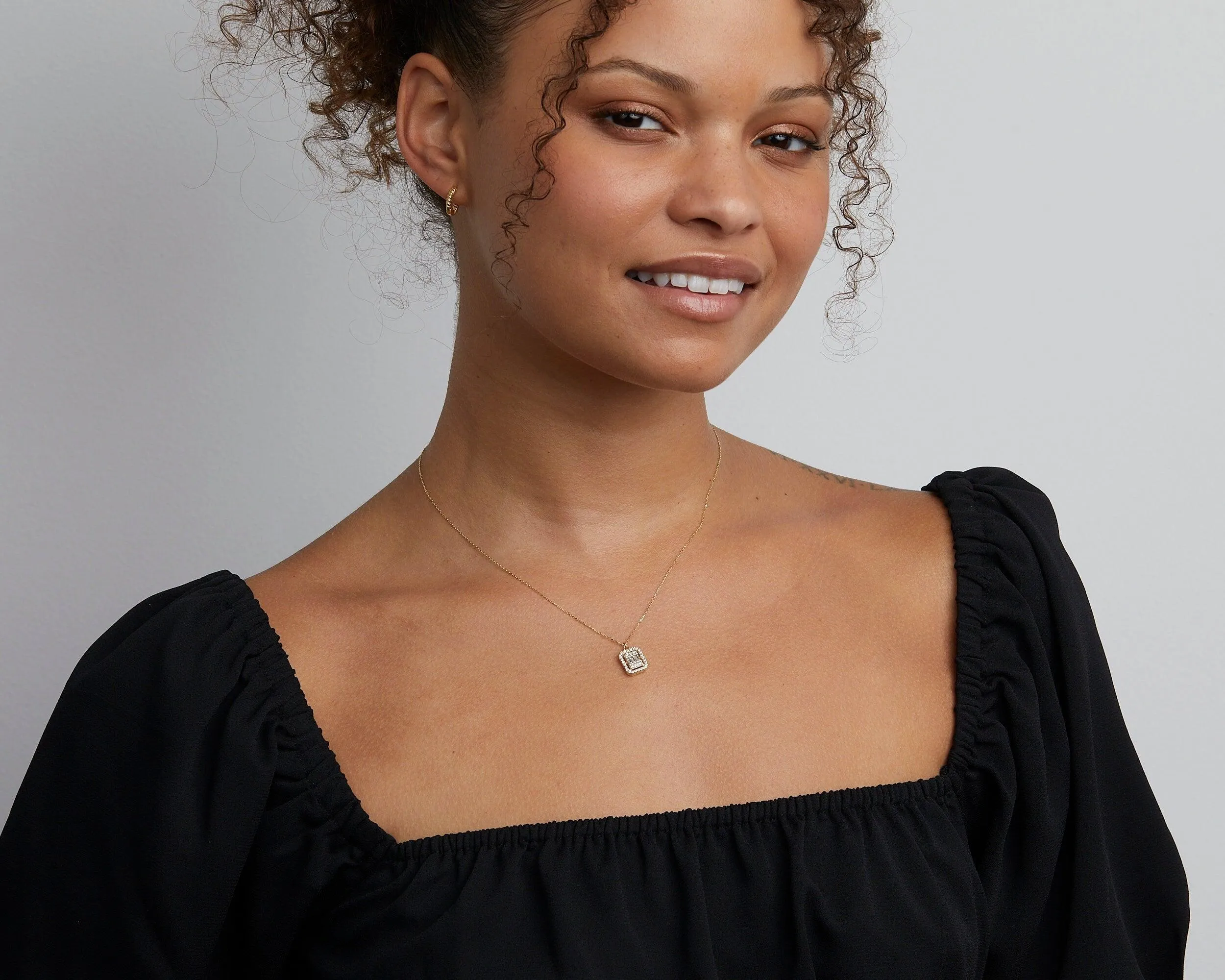 Pave Necklace - 18K Gold Vermeil