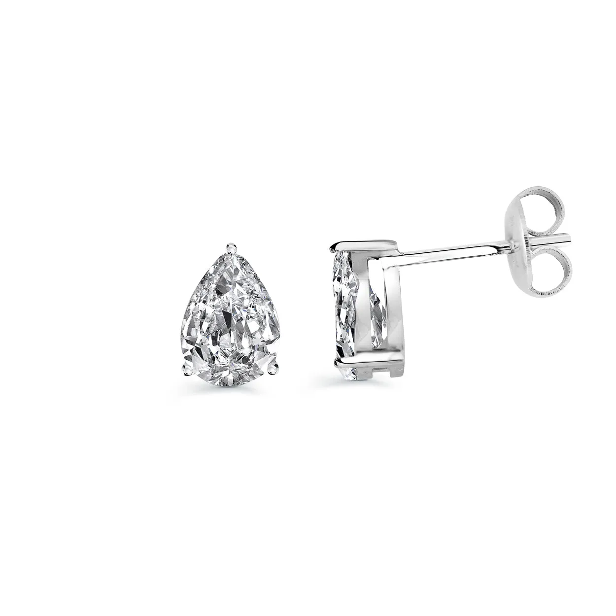 Pear Stud Earring 8mm