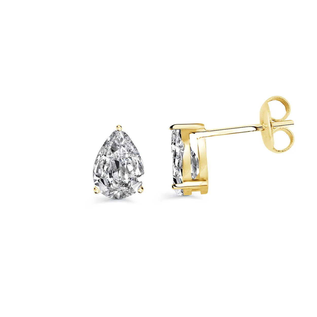 Pear Stud Earring 8mm