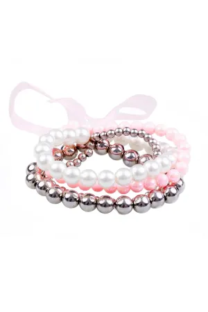 Pearly to Wed Bracelets - Set of 4