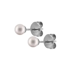 Perlulokkar - Hvítarperlur 5-5.5mm