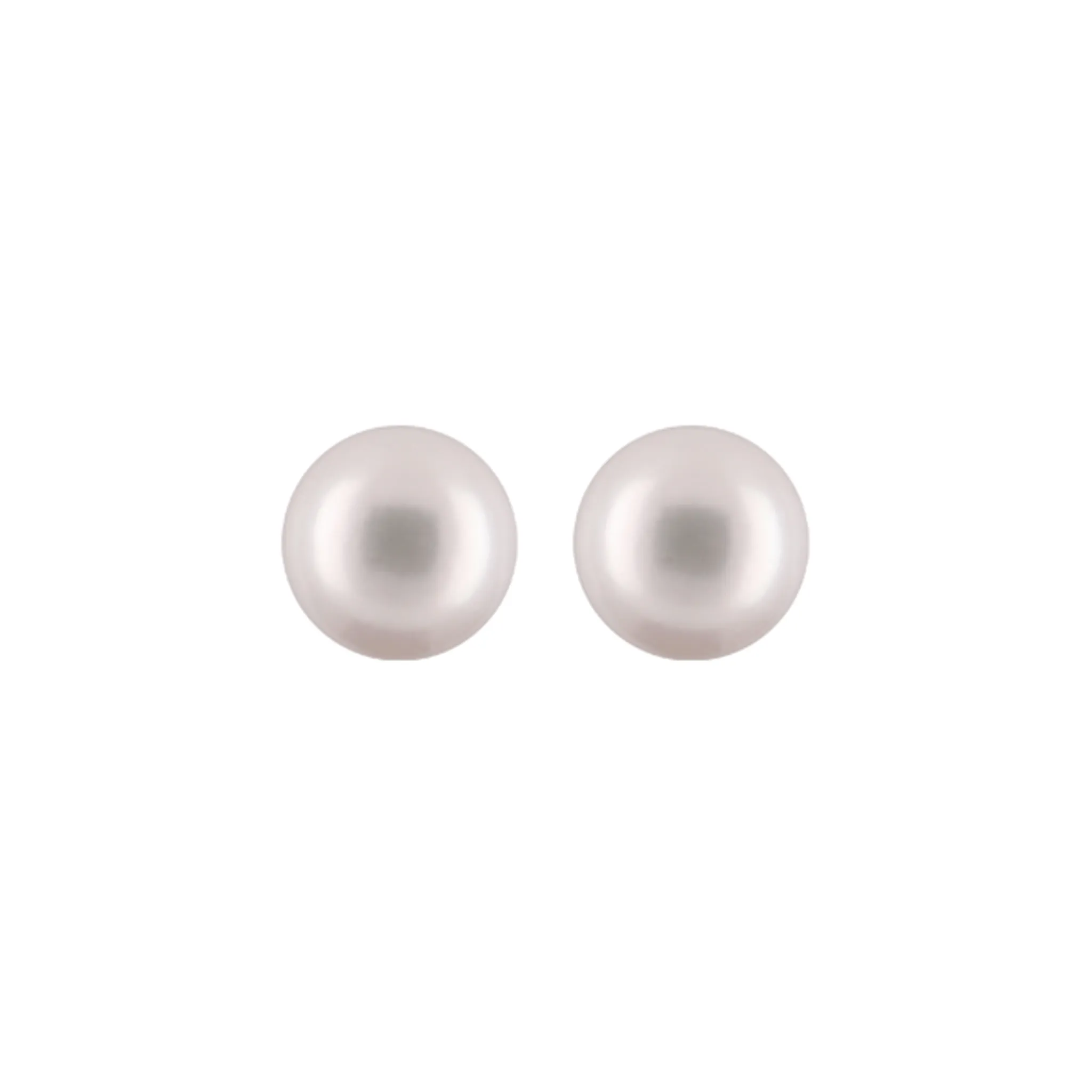 Perlulokkar - Hvítarperlur 7-7.5mm
