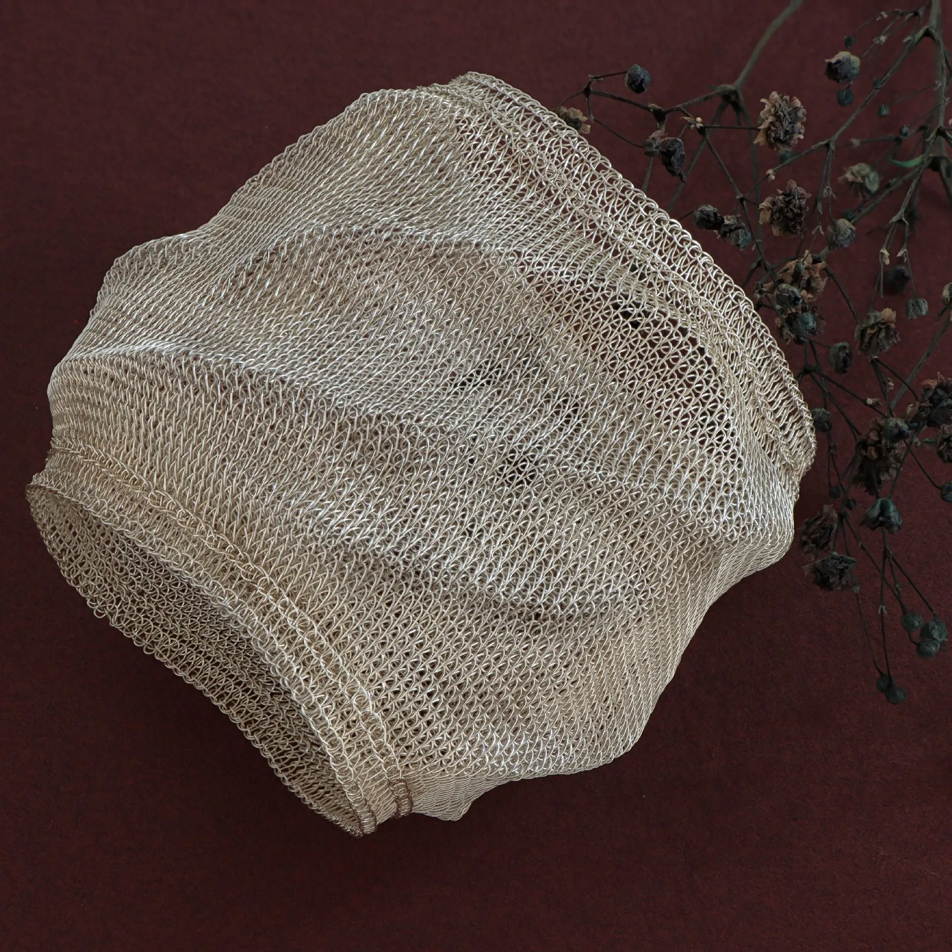 Phylum asymmetric bracelet in silver