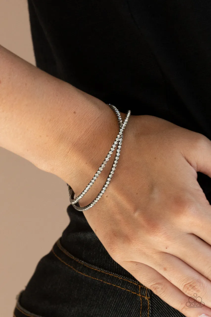 Plus One Status Black Paparazzi Bracelet