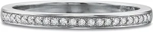 Precision Set Pave Diamond Wedding Band