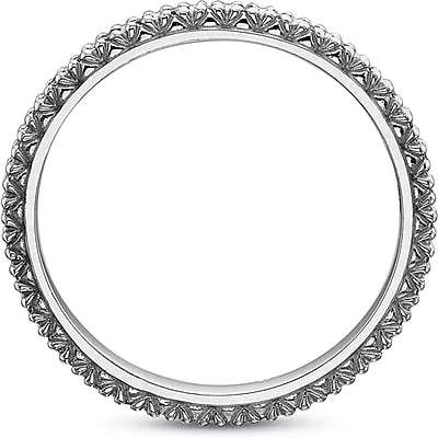 Precision Set Round Brilliant Cut Diamond Wedding Band
