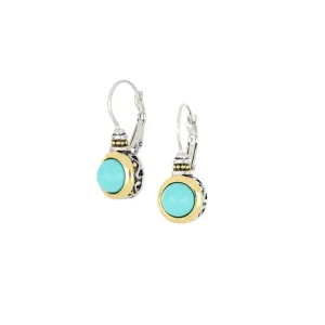 Pérola Collection - Turquoise French Wire Earrings
