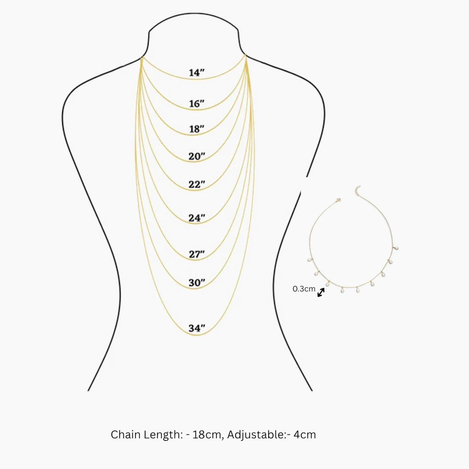 Pure Silver Necklace - Opulent Aurora Rose Gold Pearl Chain