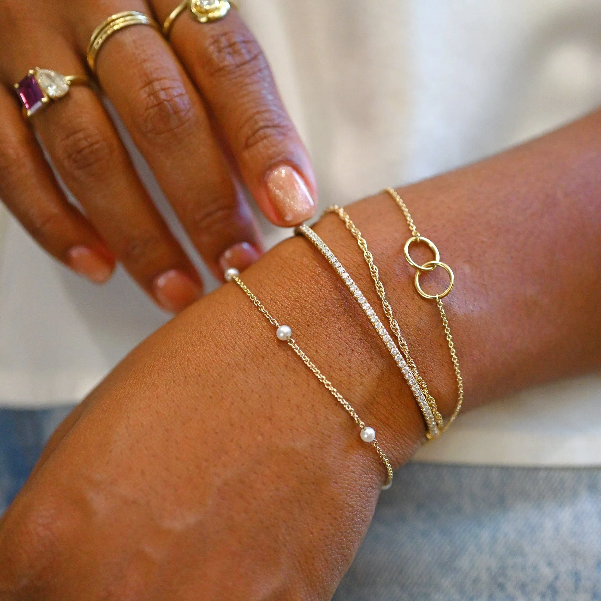 Ready to Ship - Interlocking Rings Bracelet