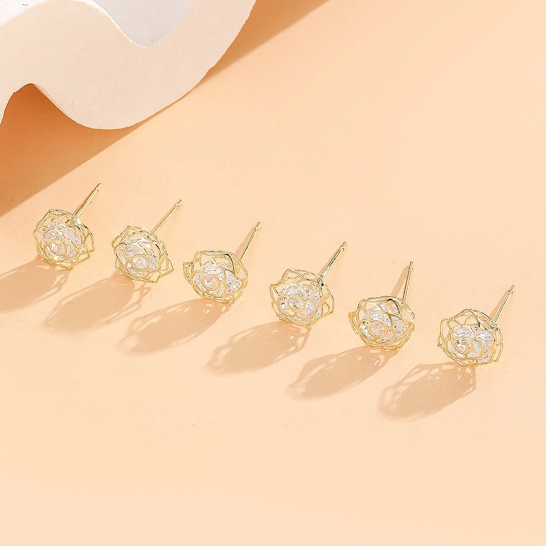 Reet Pehal - Delicate Floral Geometry Earrings