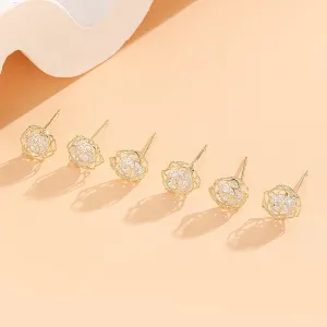 Reet Pehal - Delicate Floral Geometry Earrings