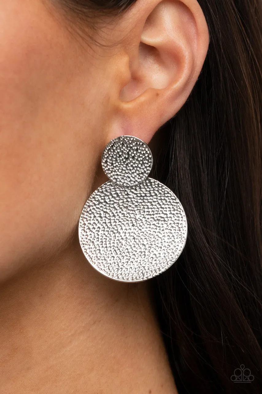 Refined Relic Silver Paparazzi Earrings