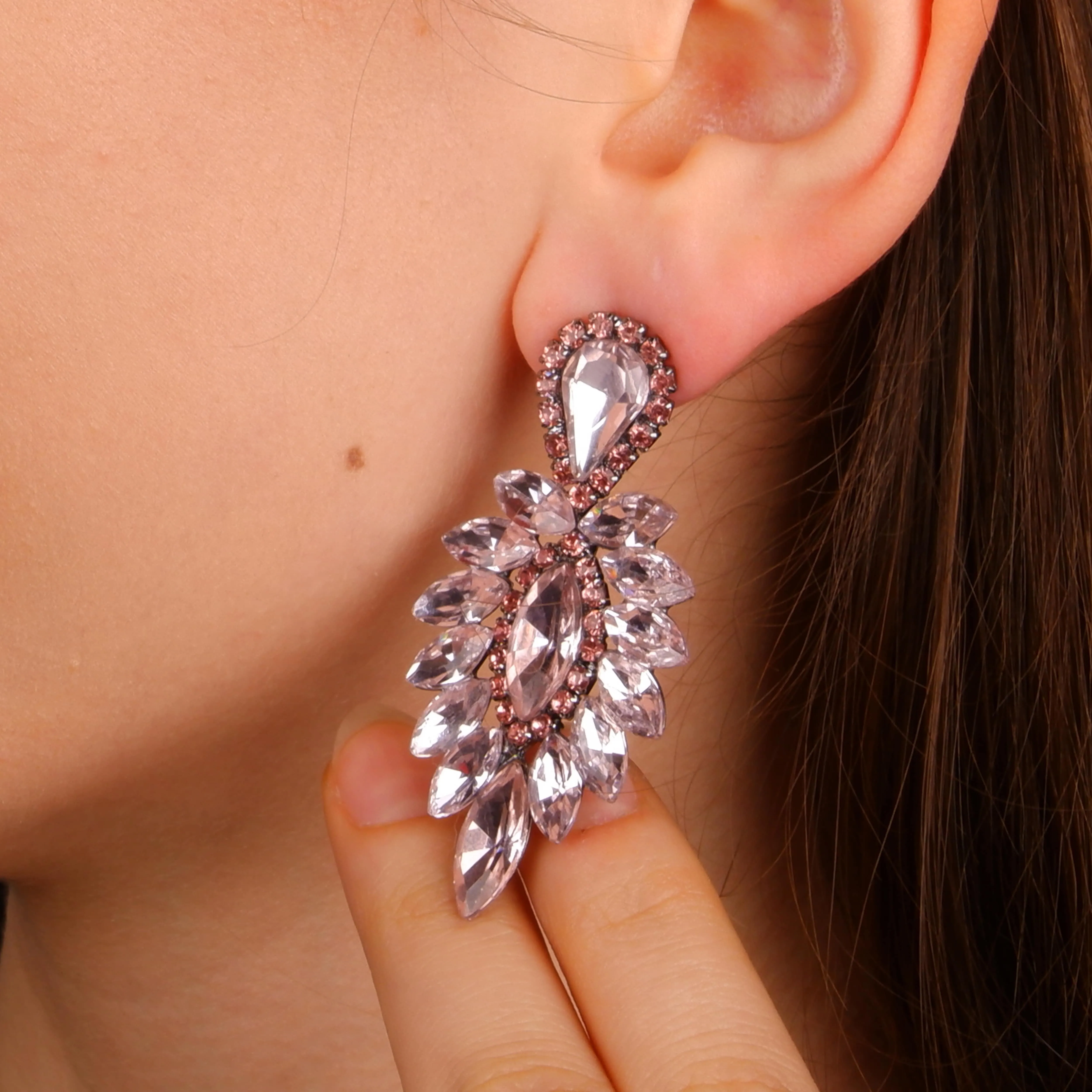 Refined Silver Bridal Earrings