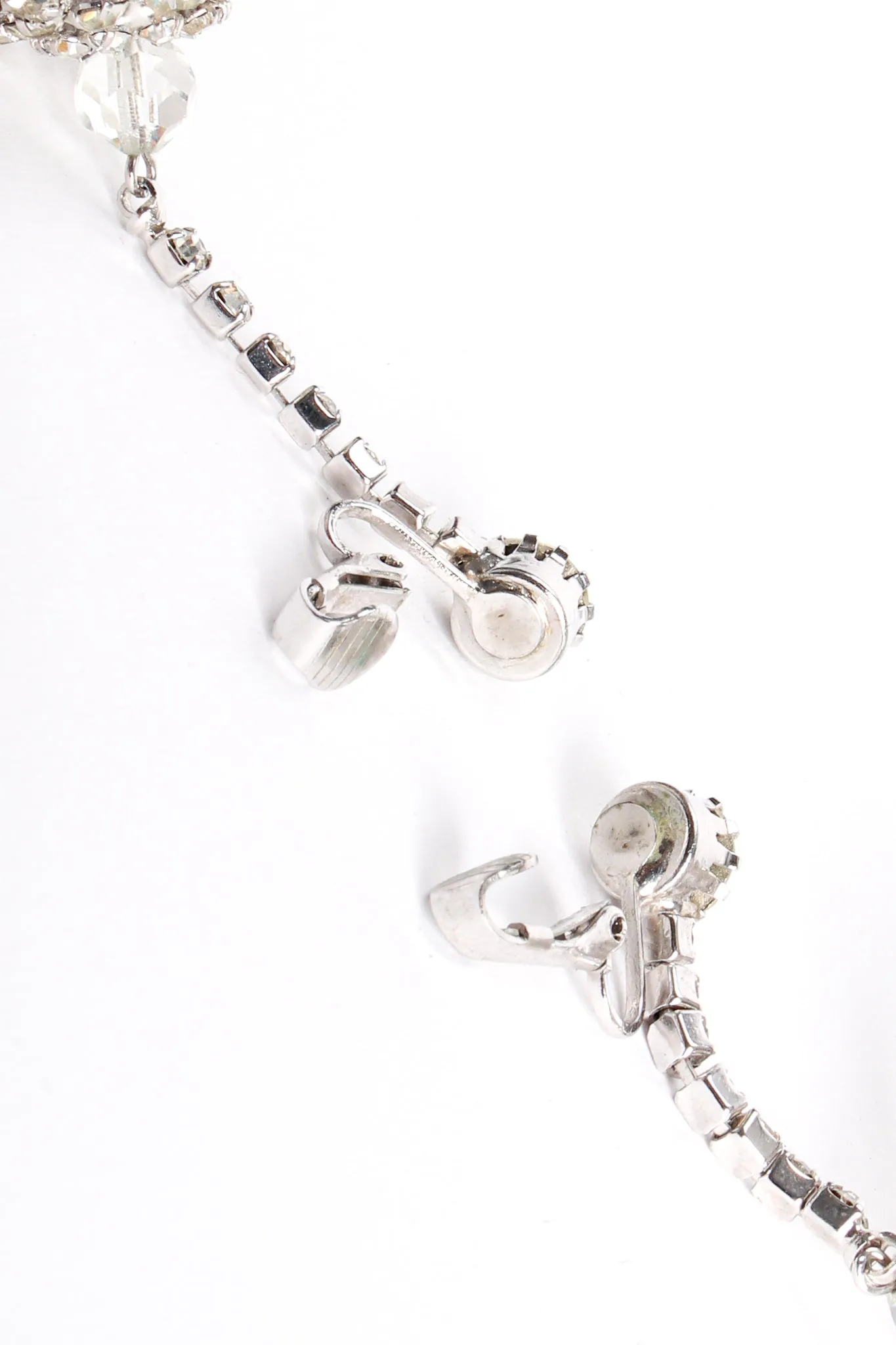 Rhinestone Cage Ball Drop Earrings