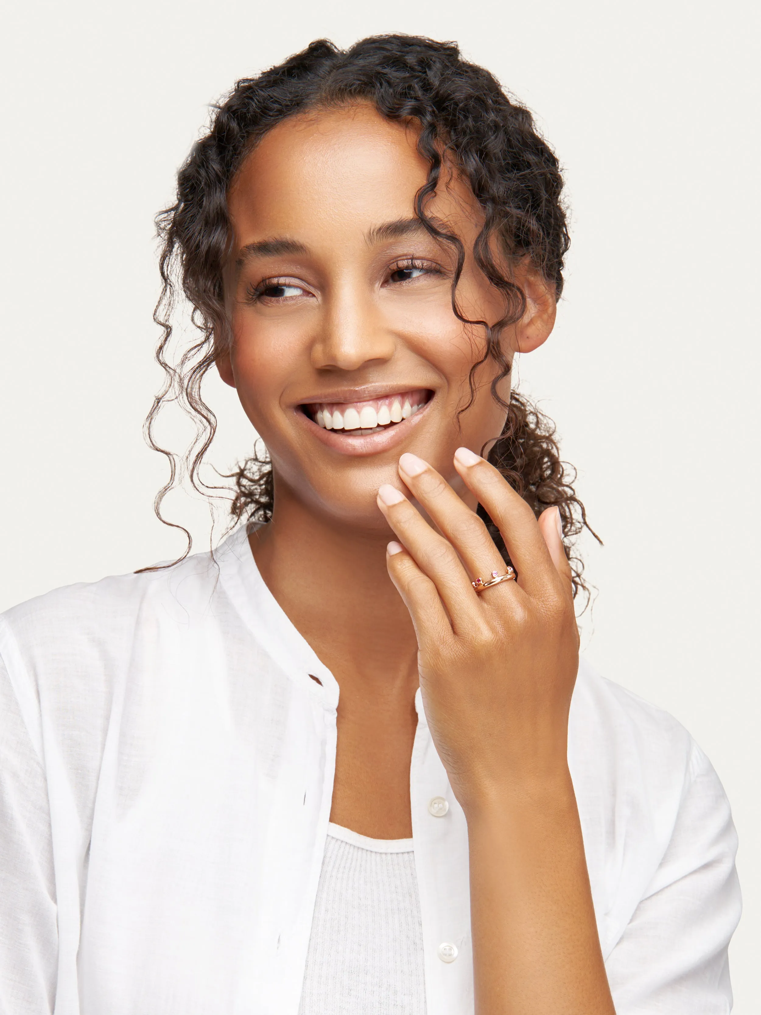Ring GYPSY Crown Brilliant Cut 'Blush' 'Blush'