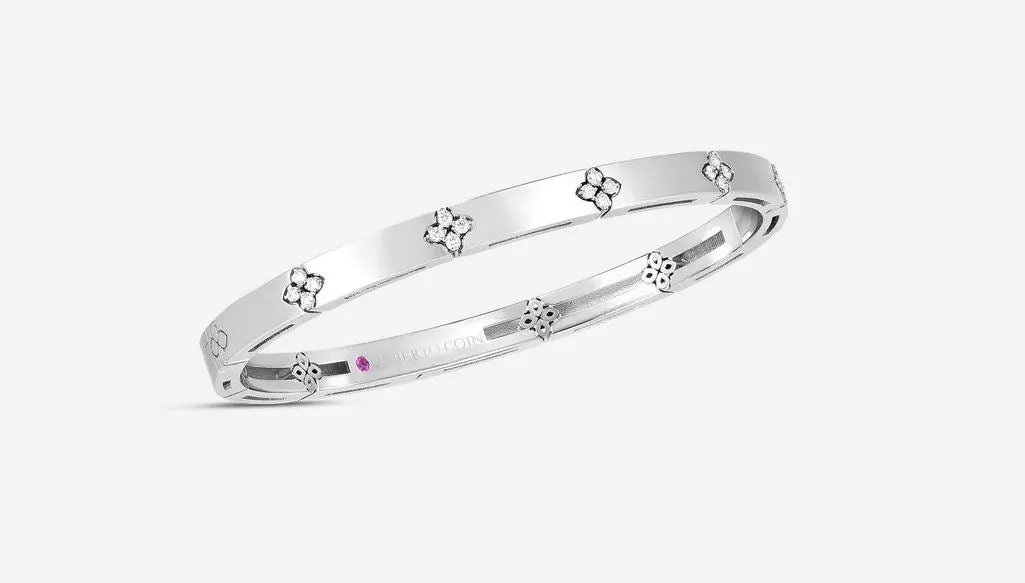 ROBERTO COIN VERONA NARROW WIDTH DIAMOND BRACELET