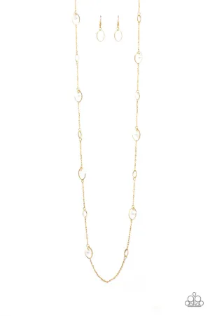 Rocky Razzle White Paparazzi Necklace
