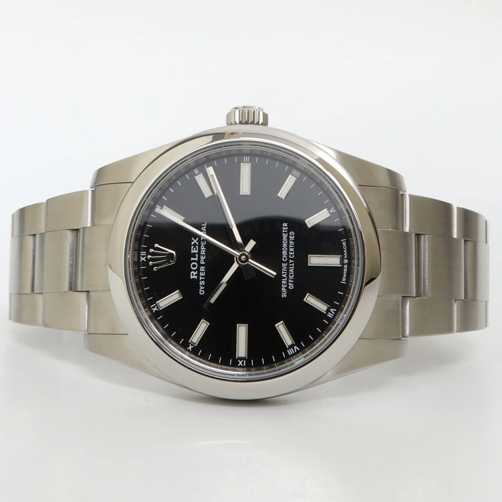 Rolex Oyster Perpetual 34 Black Dial Stainless Steel Oyster Automatic 124200