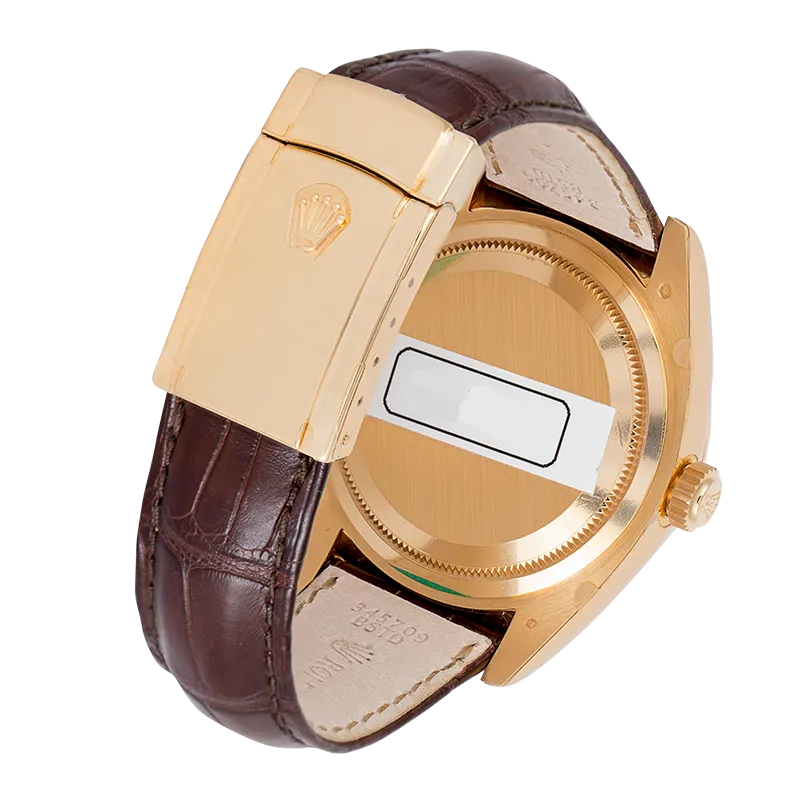 Rolex Sky-Dweller 18ct Yellow Gold Champagne/Arab Leather Strap 326138