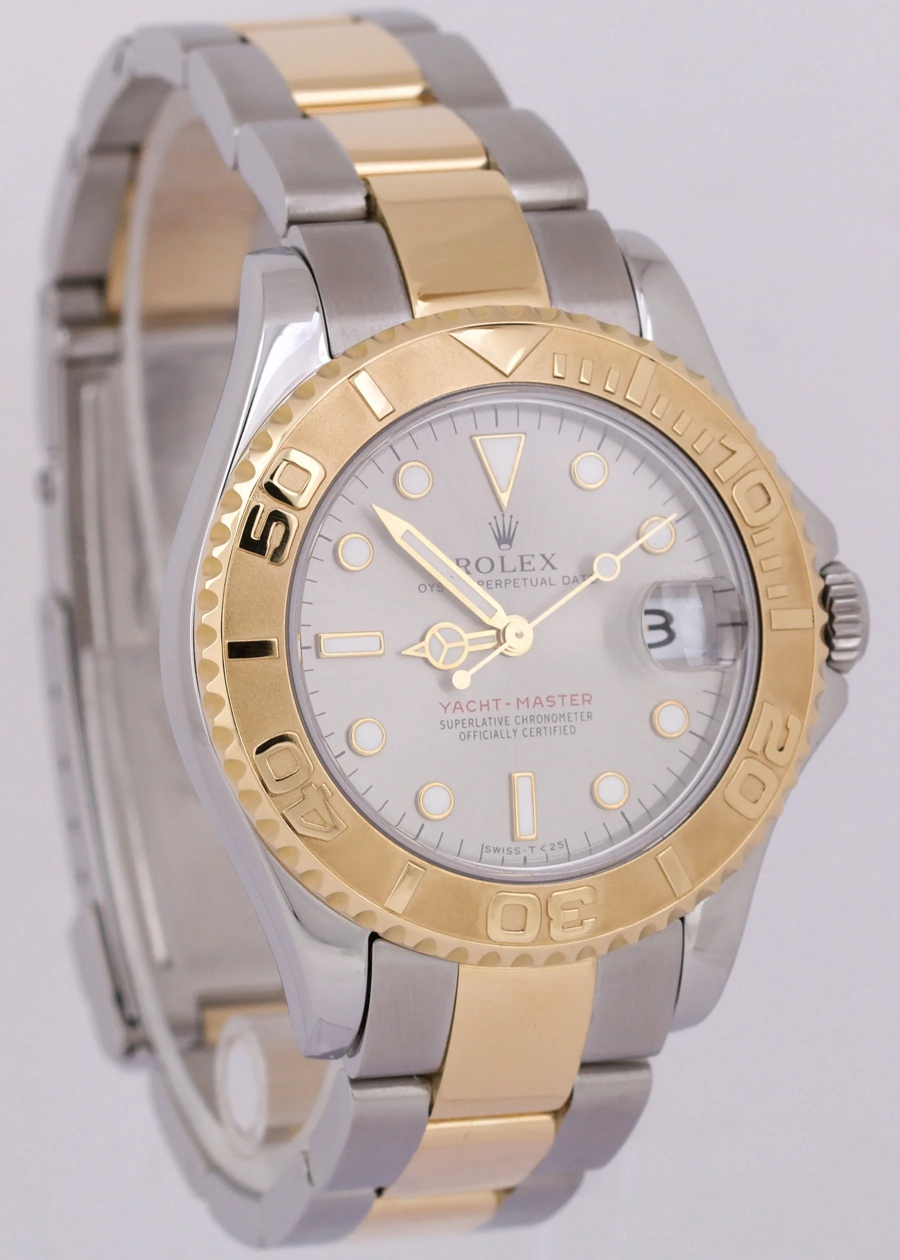 Rolex Yacht-Master Two-Tone 35mm SLATE Gray Steel 18K Yellow Gold 68623 Watch