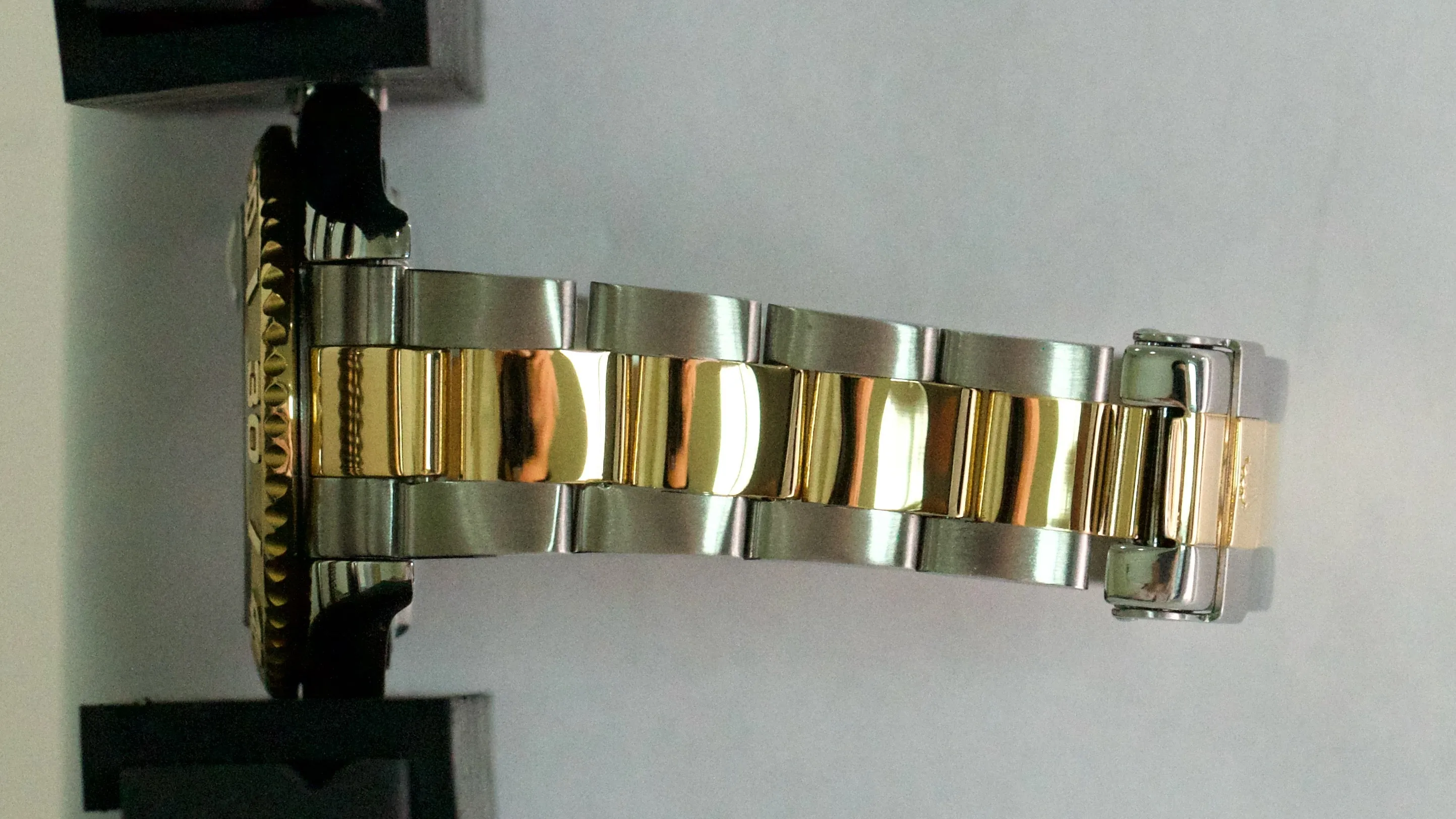 Rolex Yacht-Master Two-Tone 35mm SLATE Gray Steel 18K Yellow Gold 68623 Watch