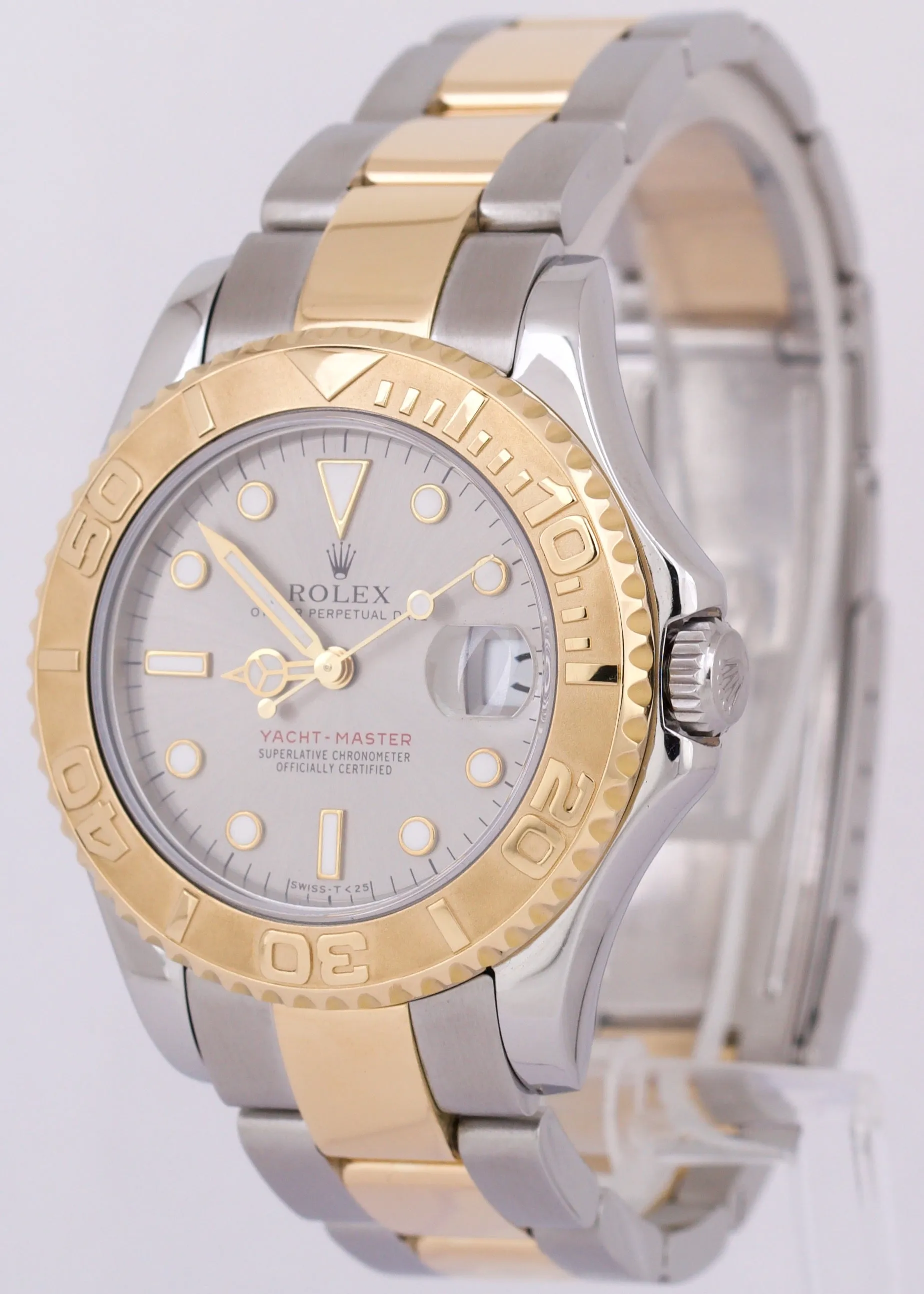 Rolex Yacht-Master Two-Tone 35mm SLATE Gray Steel 18K Yellow Gold 68623 Watch