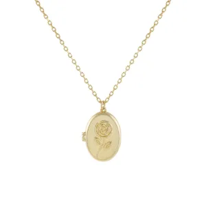 Rose Locket Necklace