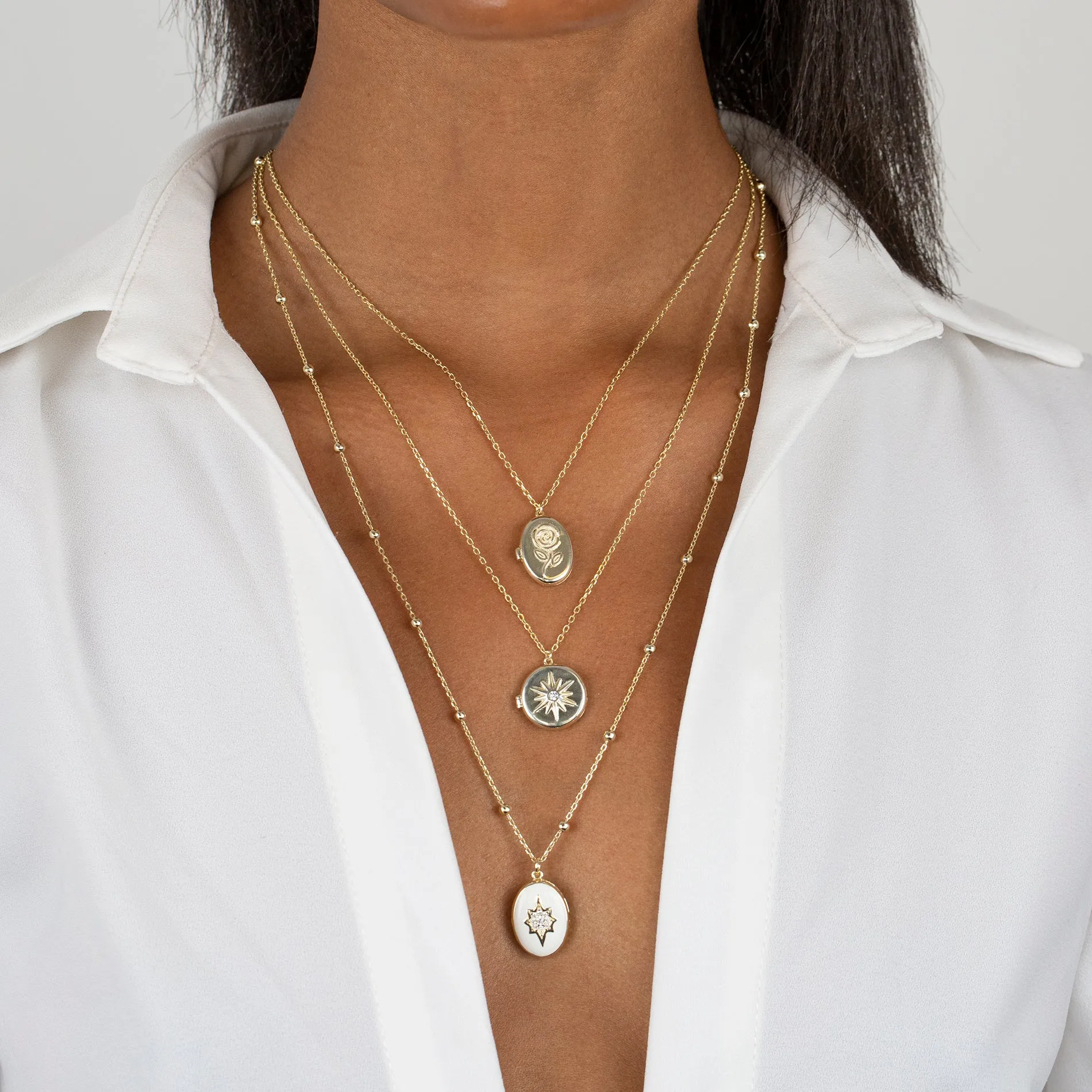 Rose Locket Necklace