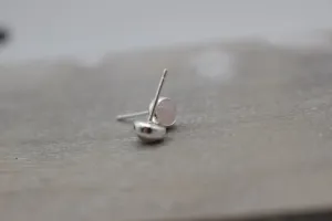 Rose Quartz Studs - 5mm