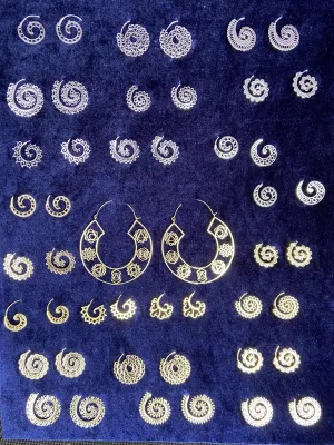 Round Bronze Earrings