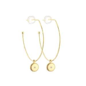 Round Star Earrings