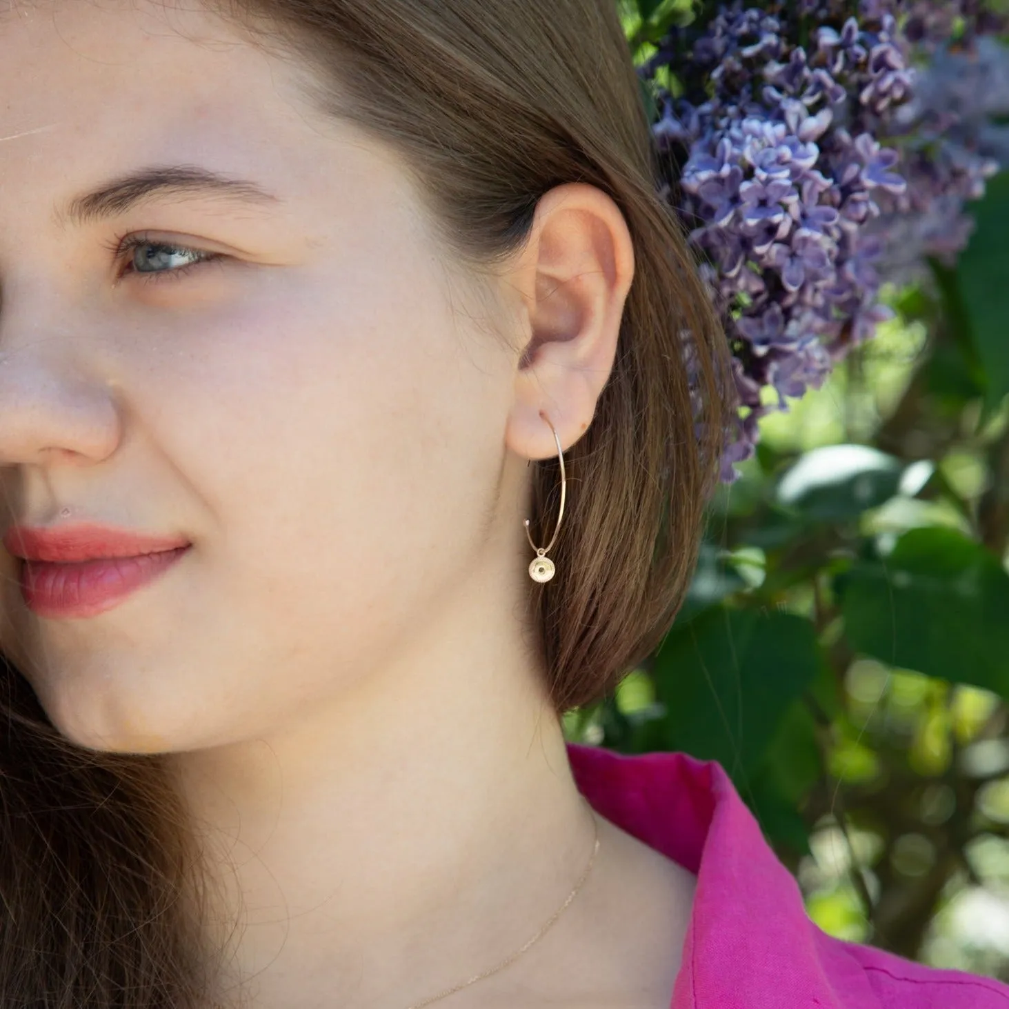 Round Star Earrings