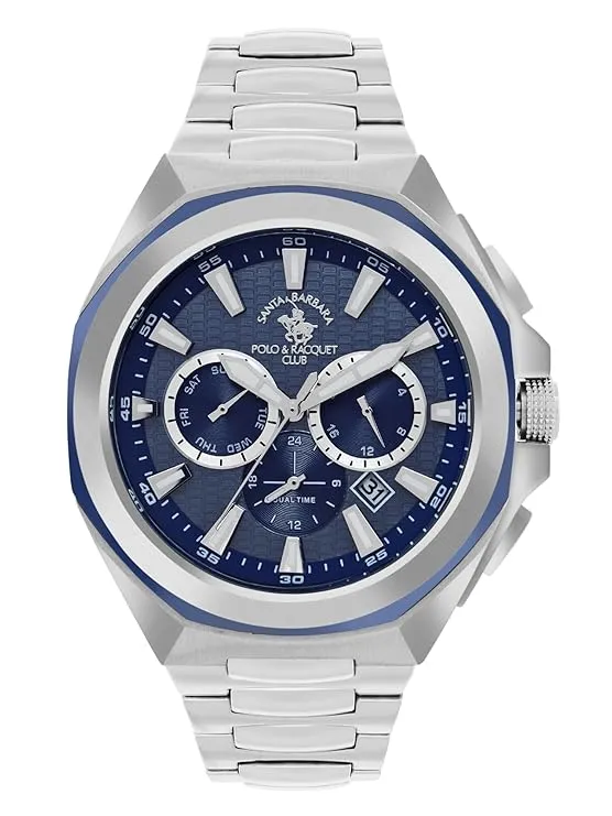 Santa barbara polo & racquet club Analog Blue Dial Men's Watch-SB.1.10539-2