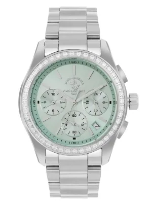 Santa barbara polo & racquet club Analog Green Dial Women's Watch-SB.1.10555-6