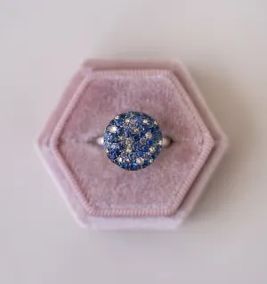 Sapphire Cluster Ring(Made to Order)