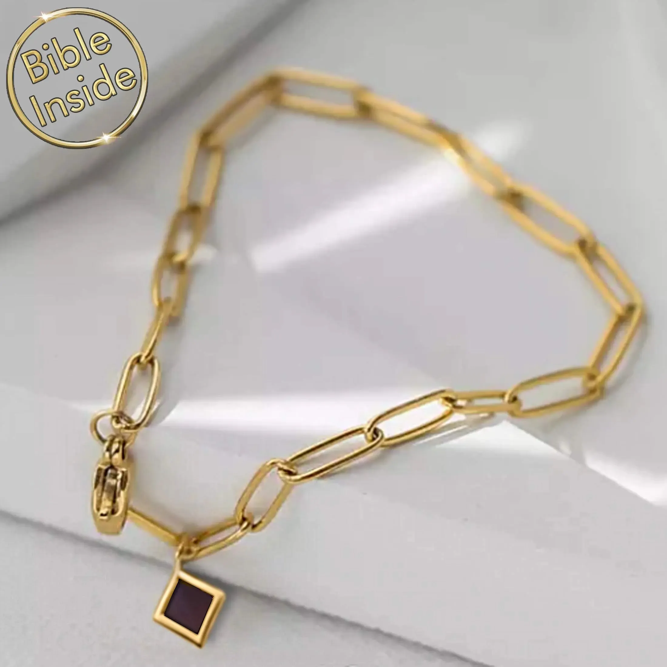 Scripture Bracelet with the Nano Bible - Link Path Bracelet