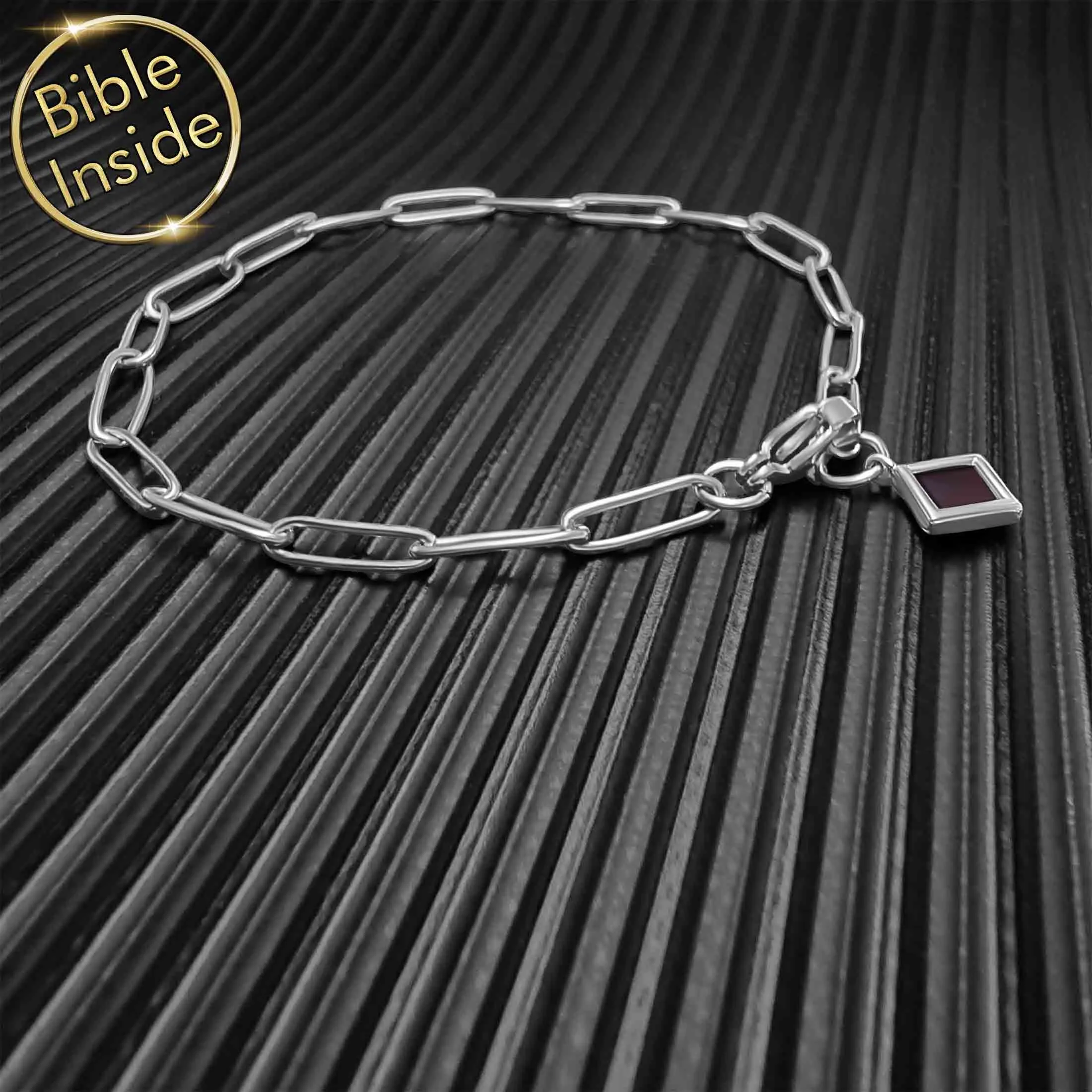 Scripture Bracelet with the Nano Bible - Link Path Bracelet